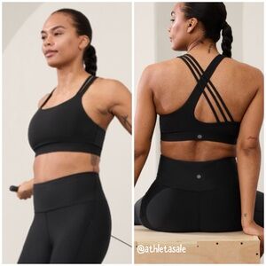 NWT Athleta Train Free Sports Bra D-DD | Black